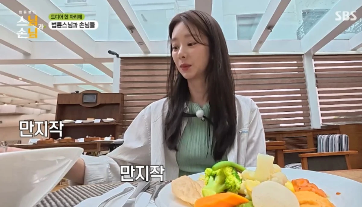 SBS 예능 프로그램 '법륜로드 : 스님과 손님' 방송화면 캡처