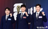 김환-배성재-박지성 '다함께 파이팅'[엑's HD포토]