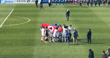 북한은 '수원FC' 모자이크 처리했는데→한국 땅에 또 펄럭인 北 인공기…'AWCL 우승' 내고향, 북한 국기 펼치고 공동 응원단 앞으로 '와~' [수원 현장]