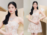 송혜교, 누드 톤 착시 드레스 완벽 소화…고혹미 넘치는 자태