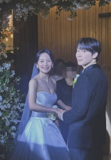 백은혜♥이준우, 배우 부부 결혼식 현장 공개…김연아도 참석해 축복 [엑's 이슈]