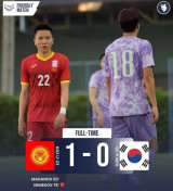 양민혁 출전에도, 상대 10명에도, 韓 축구 0-1 충격패…키르기스 "수적 열세인데 韓 처음 이겼다! 성과 훌륭해"→최초 역사에 열광