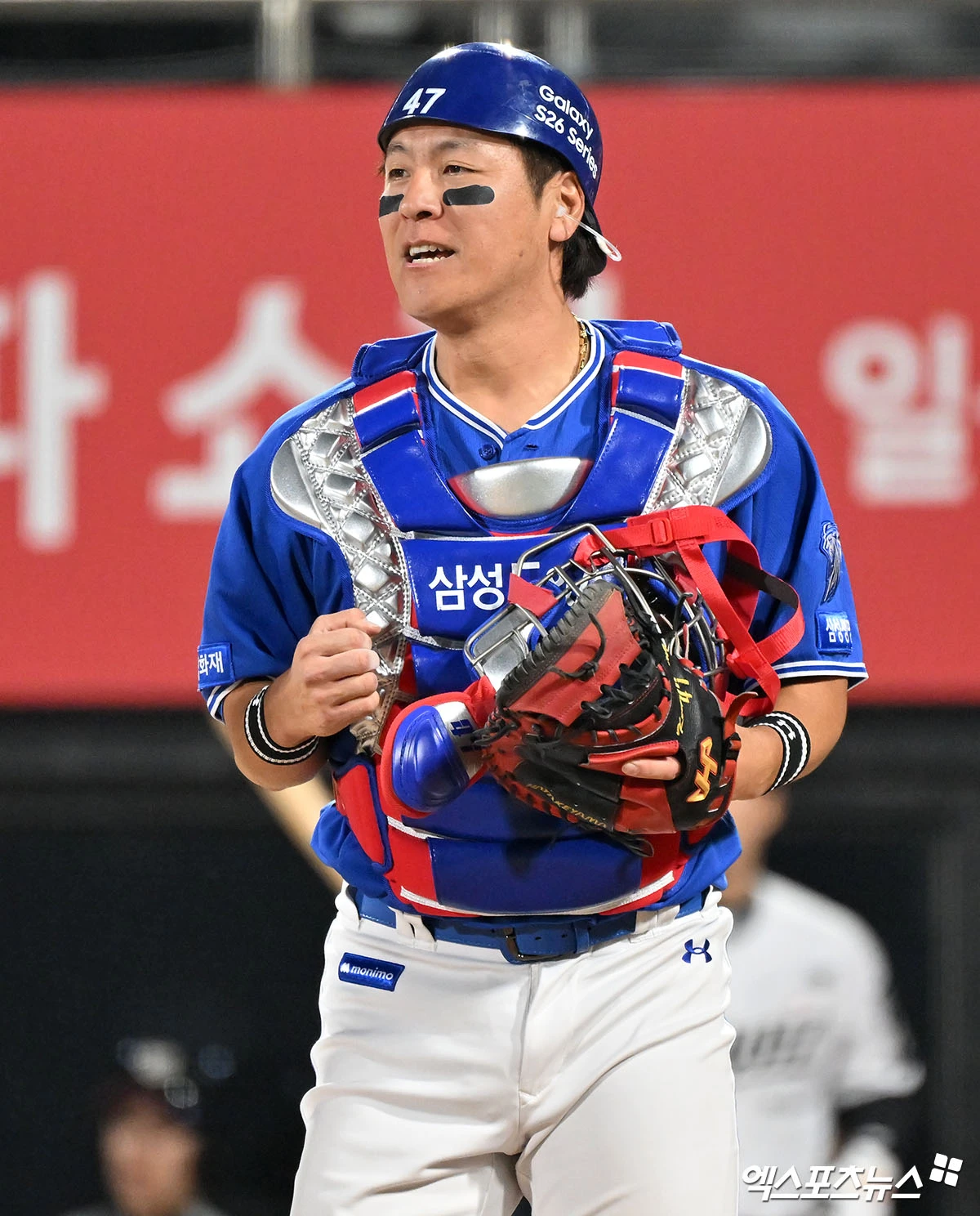 삼성 라이온즈 포수 강민호가 12일 대구 삼성 라이온즈파크에서 열린 2026 신한 SOL KBO리그 SSG 랜더스와의 팀 간 6차전에 결장했다. 사진 엑스포츠뉴스 DB