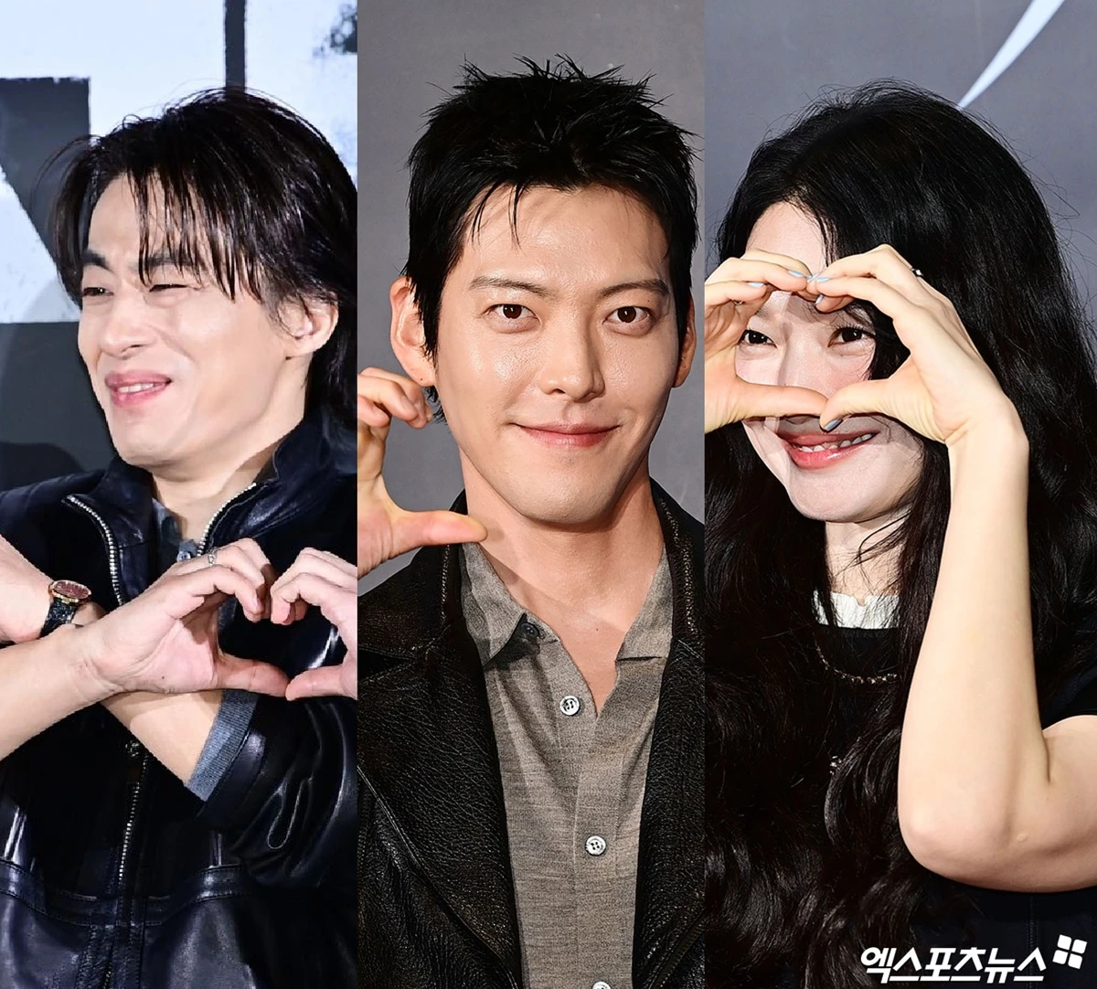 배우 구교환, 김우빈, 신민아. 엑스포츠뉴스 DB.