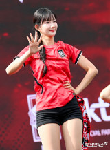 김진아 치어리더 '새빨간 매력'[엑's HD포토]