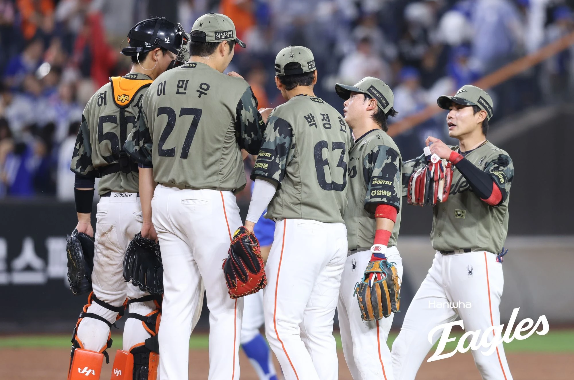 김경문 감독이 이끄는 한화 이글스가 20일 대전 한화생명 볼파크에서 열린 2026 신한 SOL KBO리그 삼성과의 팀 간 8차전에서 10-4로 승리, 6연패 탈출에 성공했다. 사진 한화 이글스