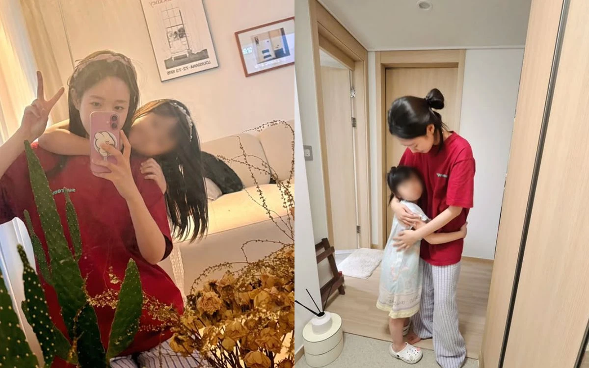 지예은과 송이 양. 별 계정.