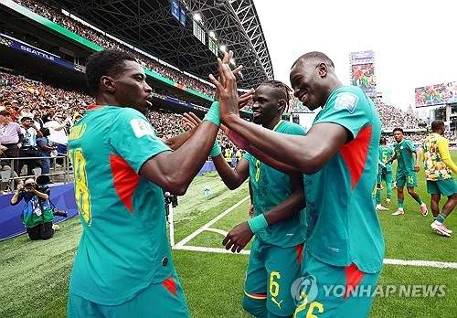 세네갈 국가대표 미드필더 파페 게예가 파페 티아우 감독을 비롯한 세네갈 축구 국가대표팀의 코칭스태프가 바뀔 때까지 국가대표 활동을 중단하겠다면서 세네갈축구협회에 통첩을 날렸다. 유럽의 강호 벨기에를 상대로 경기를 2점 차로 리드하고도 연장 혈투 끝에 2-3으로 역전패하자 그동안 쌓인 분노가 한꺼번에 폭발한 것이다. 사진 연합뉴스