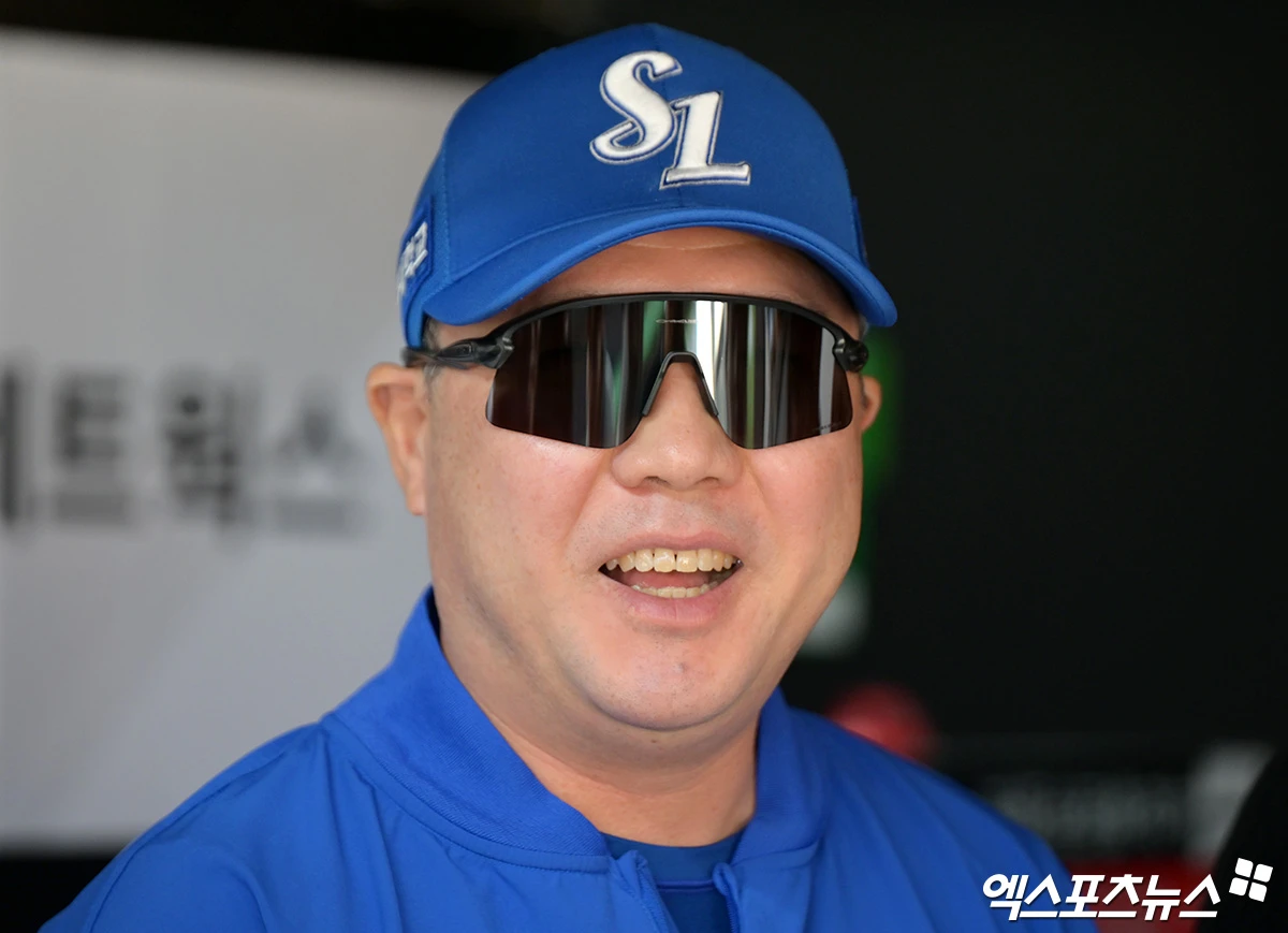 9일 오후 수원KT위즈파크에서 열리는 '2026 신한 SOL Bank KBO리그' 삼성 라이온즈와 KT 위즈의 경기, 삼성 박진만 감독이 미소를 보이고 있다. 엑스포츠뉴스 DB