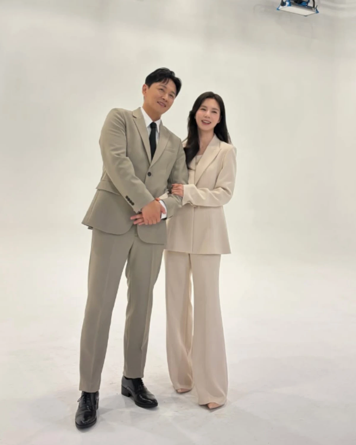 진태현-박시은 광고 촬영 현장