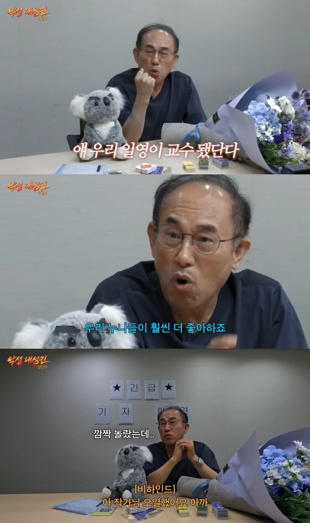 유튜브 채널 '악성 내성인 정일영' 캡처
