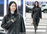 신민아, 보기만 해도 덥다...한여름에 올블랙 레더룩 '시선강탈' [엑's 이슈]