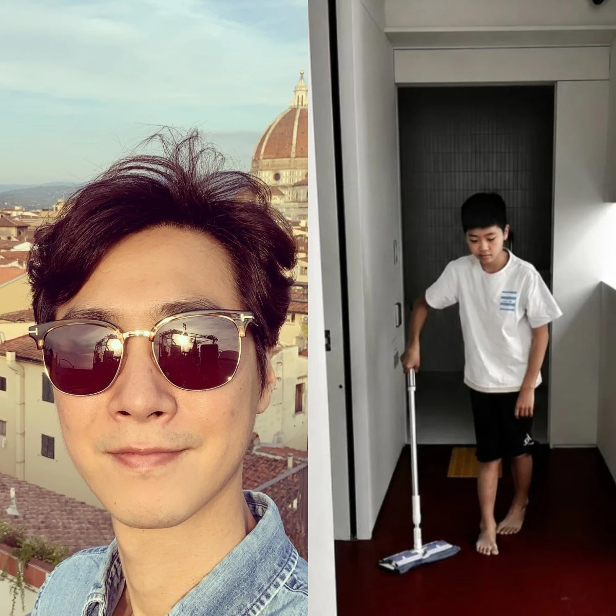 고지용과 아들 승재 군