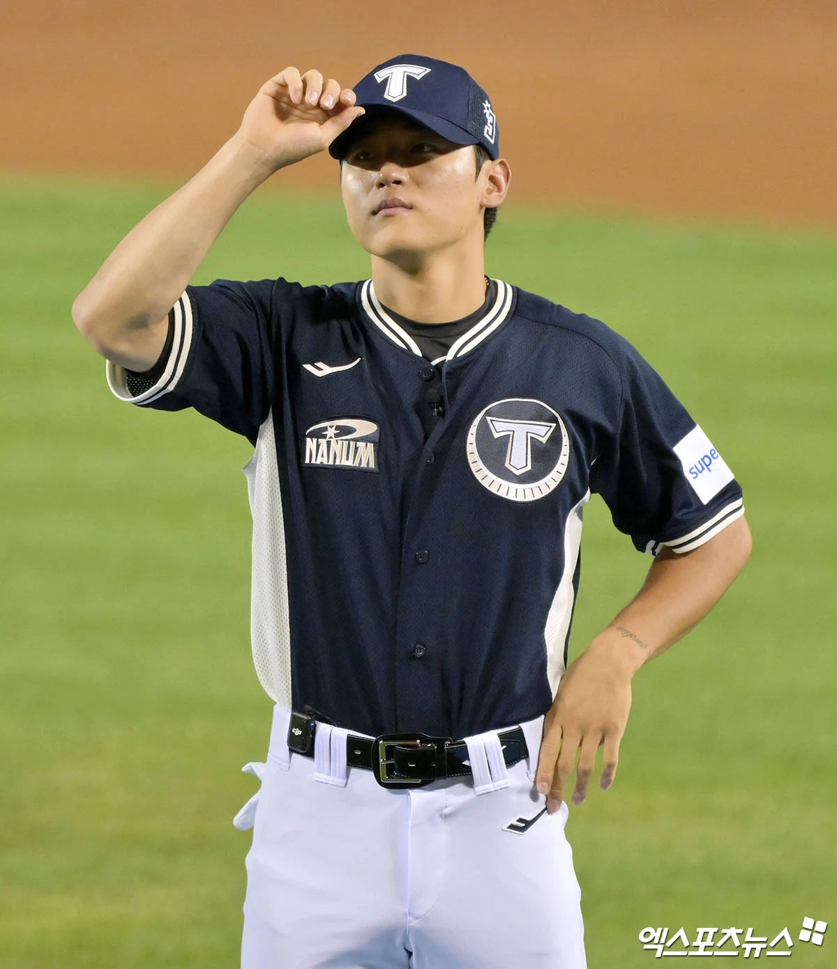 10일 오후 서울 송파구 잠실야구장에서 열린 '2026 신한 SOL KBO 올스타 프라이데이 홈런더비’에 출전하는 KIA 김도영이 도열하고 있다. 엑스포츠뉴스 DB
