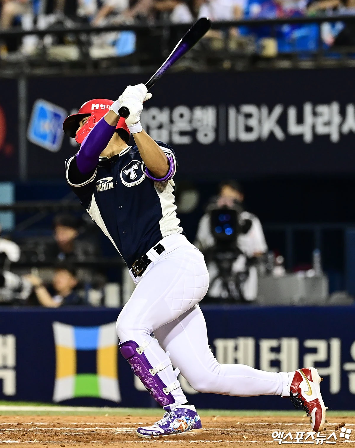 11일 오후 서울 송파구 잠실야구장에서 열린 '2026 신한 SOL KBO 올스타전' 팀 나눔과 팀 드림의 경기, 9회초 나눔 김도영이 안타를 치고 있다. 엑스포츠뉴스 DB
