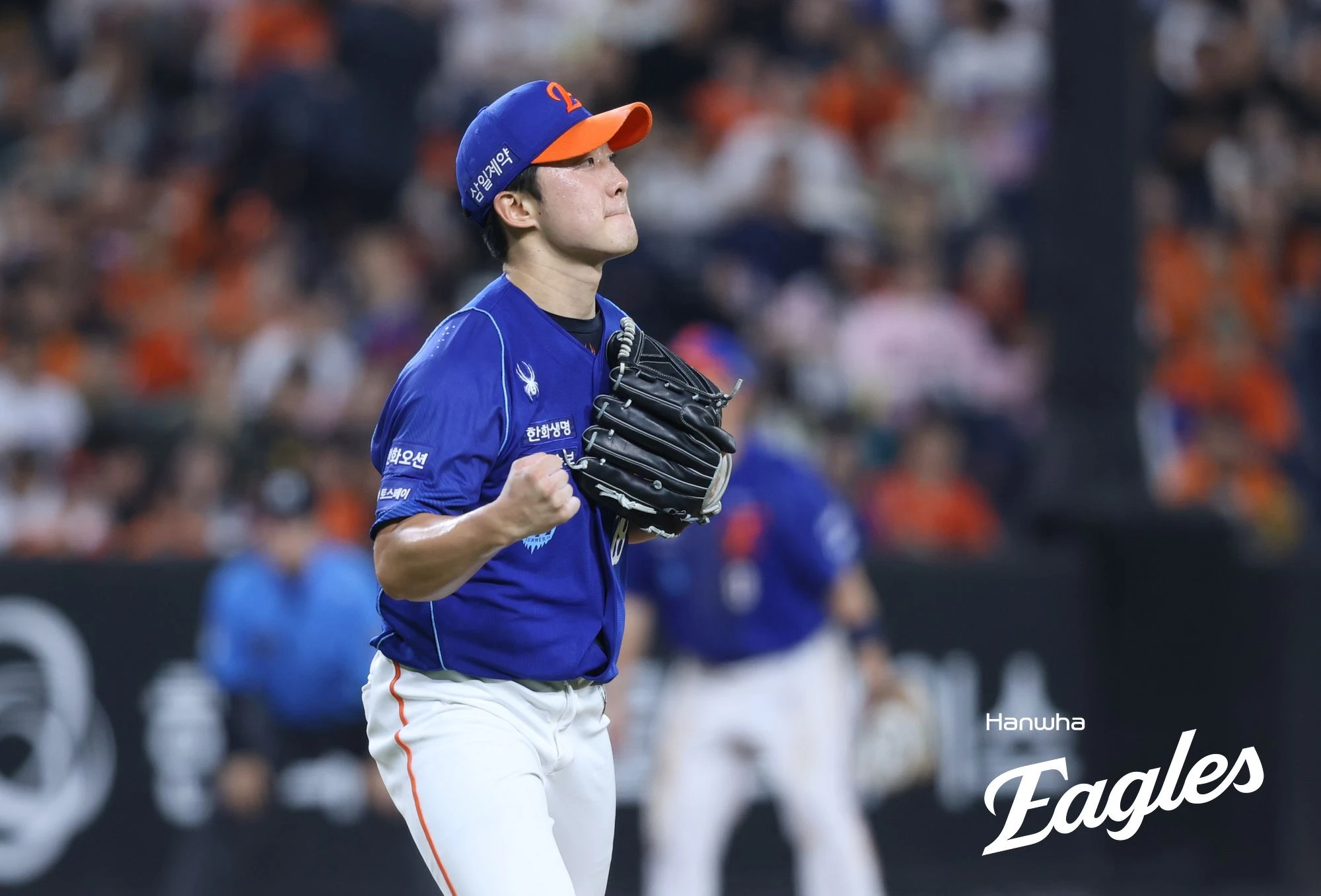 한화 이글스 우완 장유호가 19일 대전 한화생명 볼파크에서 열린 2026 신한 SOL KBO리그 키움 히어로즈와의 팀 간 12차전에서 1.2이닝 무실점으로 호투했다. 사진 한화 이글스