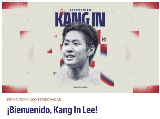 이강인에 대한 기대감이 상당하다. 리오넬 메시처럼 동료들을 위한 찬스를 만드는 데 특화된 '왼발 스페셜리스트'인 이강인이 아틀레티코 마드리드에 합류하면서 이강인을 향한 기대가 커지고 있다. 이강인이 아틀레티코에 창의성을 더해줄 수 있을 거라는 기대다. 아틀레티코는 25일(한국시간) 이강인 영입을 발표했다. 아틀레티코는 이강인이 공격형 미드필더와 좌우 측면 윙어 포지션을 소화할 수 있으며, 시야와 볼 컨트롤 능력, 패스와 슈팅 능력이 뛰어나다고 설명했다. 아틀레티코 마드리드