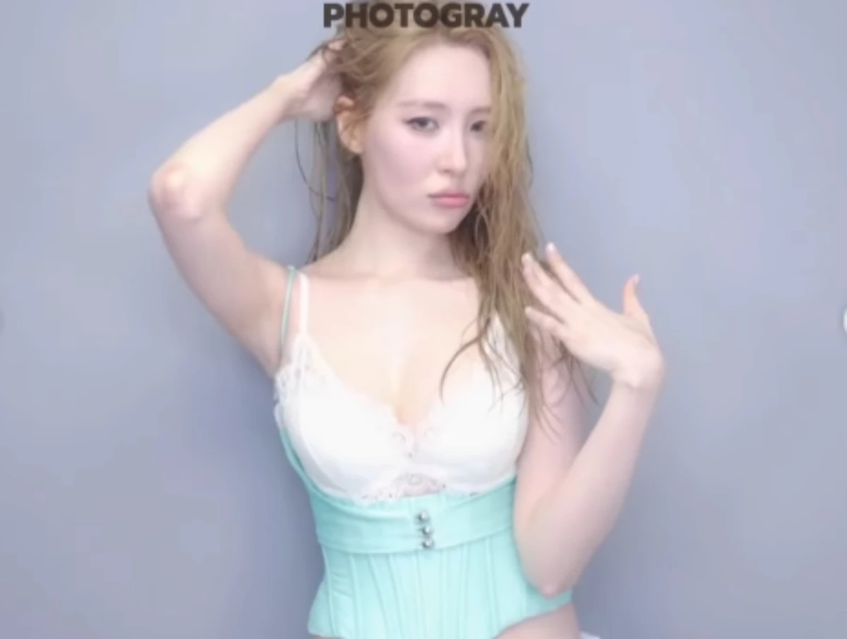 선미, 네컷 촬영 비하인드