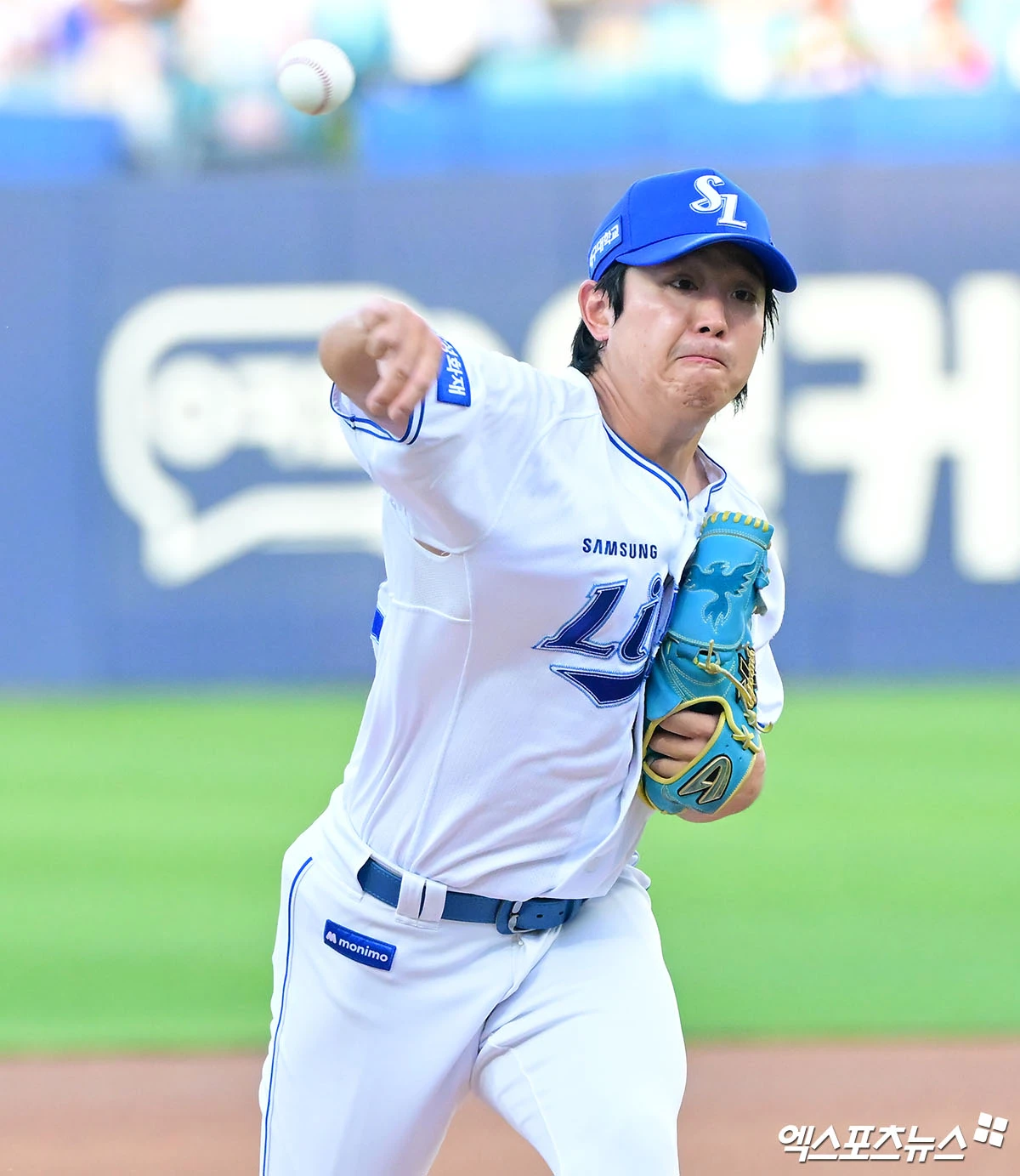 29일 오후 대구삼성라이온즈파크에서 열린 '2026 신한 SOL Bank KBO리그' KIA 타이거즈와 삼성 라이온즈의 경기, 1회초 삼성 선발투수 양창섭이 공을 힘차게 던지고 있다. 대구, 김한준 기자