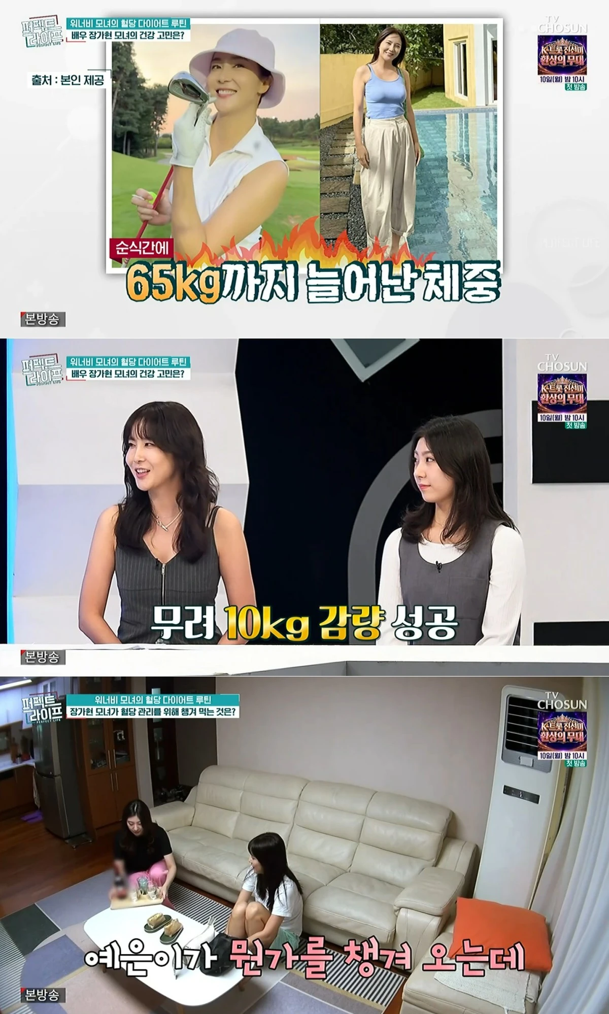TV조선 '퍼펙트 라이프' 방송 화면
