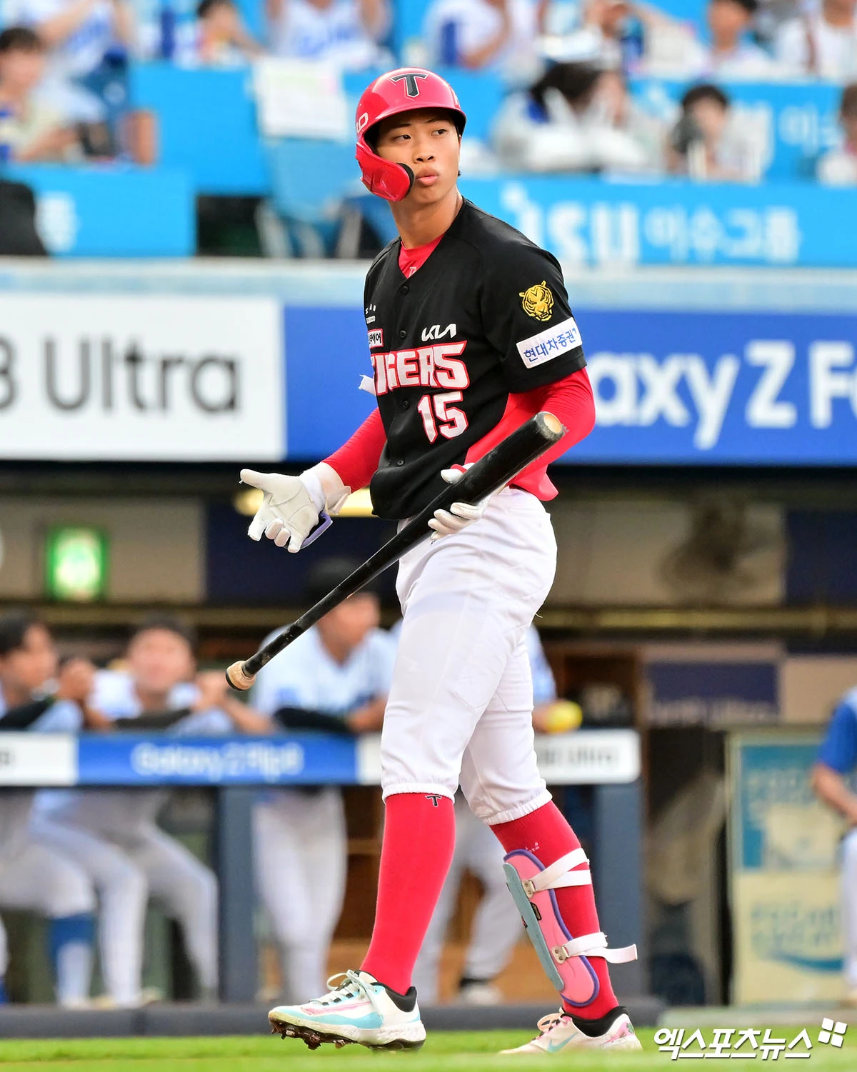 30일 오후 대구삼성라이온즈파크에서 열린 '2026 신한 SOL Bank KBO리그' KIA 타이거즈와 삼성 라이온즈의 경기, 1회초 KIA 박재현이 헛스윙 삼진을 당하고 있다. 엑스포츠뉴스 DB