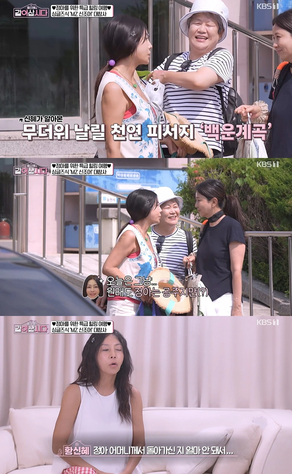 KBS 1TV '황신혜의 같이 삽시다' 방송화면