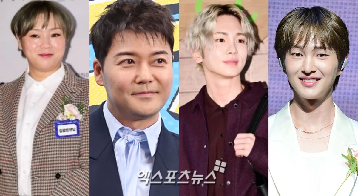엑스포츠뉴스DB (왼쪽부터) 입짧은햇님, 전현무, 키, 온유