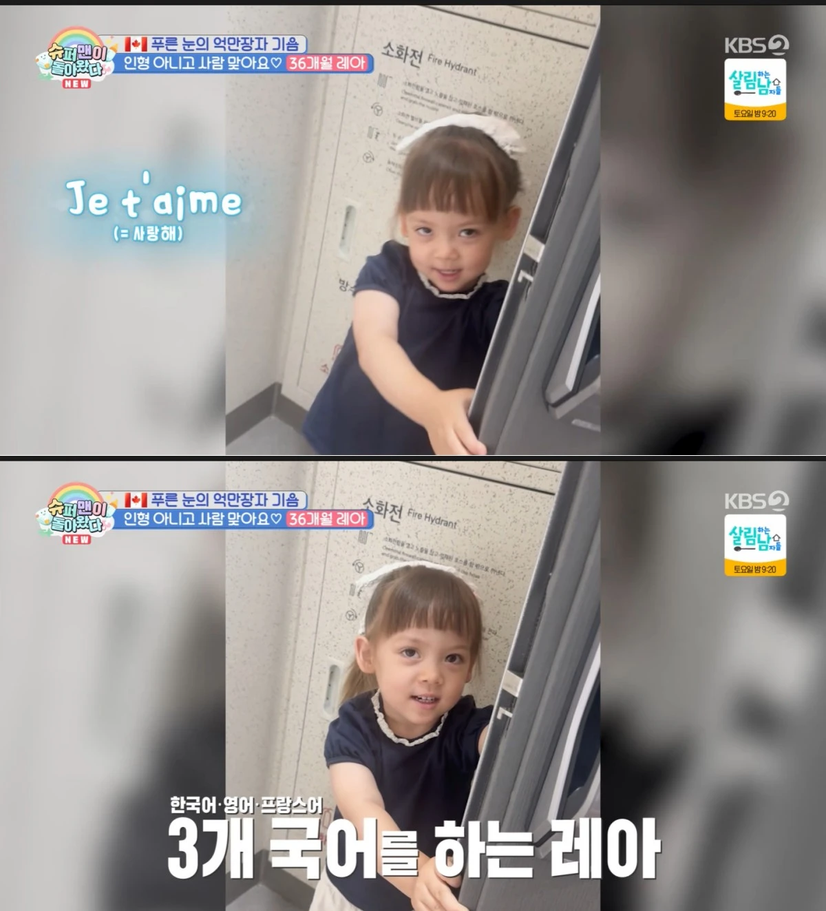 KBS 2TV '슈돌' 방송 화면