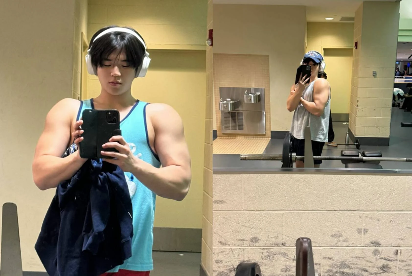 벌크업한 모습으로 화제를 모았던 윤후.