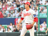 'KBO 역대 2위' 1R 신인 도전 마침표…SSG 김민준, 한화전 5이닝 1실점→QS 실패 [인천 라이브]