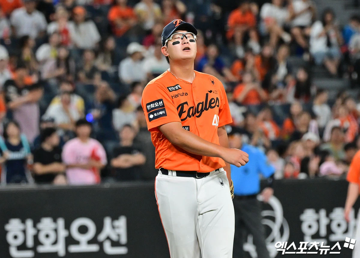 한화 김경문 감독, 김서현 잔여 시즌 마무리 투수 기용 예고
