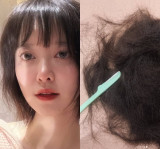 구혜선 사고쳤어요 혼자서…눈썹칼로 머리 싹둑 잘랐다 '파격', 수북하게 쌓인 머리카락