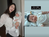 남보라, 아들 울음에 당황했던 초보맘…방긋 미소엔 아이고 예뻐라 [★해시태그]