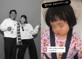 '손담비♥' 이규혁, 딸 해이 잠든 모습에 꿀 뚝뚝…영락없는 '딸바보' 인증 [★해시태그]
