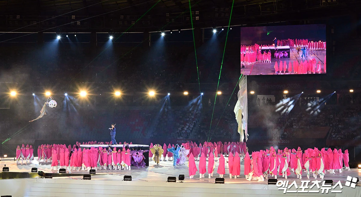 19일 일본 나고야의 미즈호공원 육상경기장에서 열린 2026 아이치·나고야 아시안게임 개회식이 매진에 실패, 대회 흥행에 빨간불이 켜졌다. 일본 TV 지상파 중계도 없어 일본 내에서도 아쉬움가 우려의 목소리가 크게 나왔다. 사진 박지영 기자