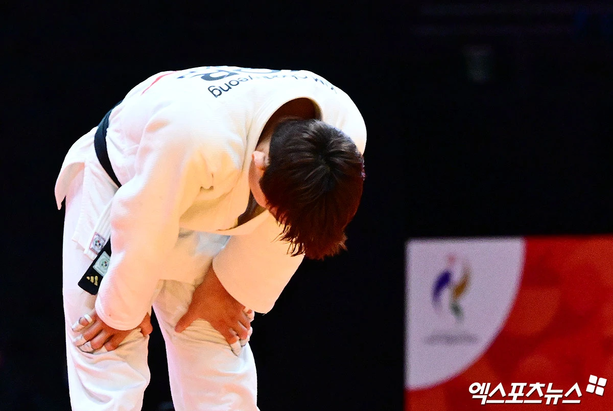 2026 아이치·나고야 아시안게임 유도 남자 66kg에 출전한 김찬녕이 30일 일본 나고야의 아이치 인터내셔널 아레나에서 열린 대회 동메달 결정전에서 패배, 아쉽게 입상권에 진입하지 못했다. 사진 박지영 기자