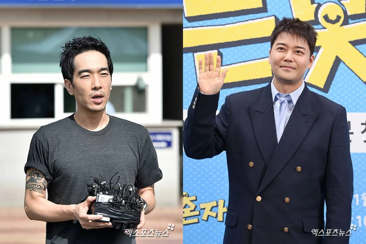 고영욱(좌), 전현무(우)