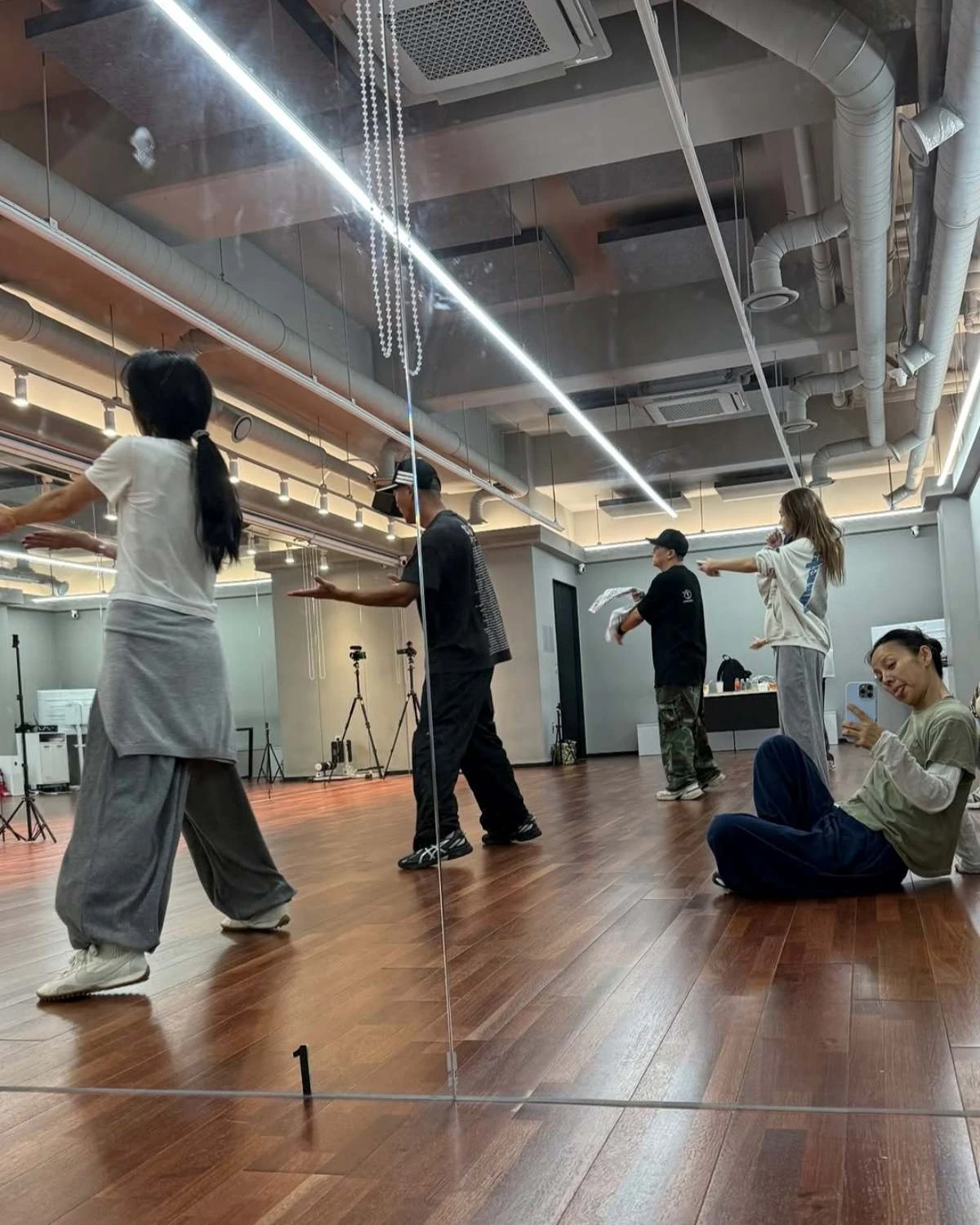그룹 핑클 연습실