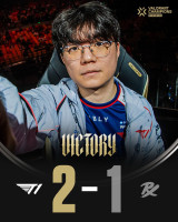 퍼시픽 내전 승리…T1, 2대1로 페이퍼 렉스 제압하며 생존 성공 (챔피언스 상하이) [종합]