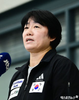 여자 유도 국가대표팀 이끄는 정성숙 감독[포토]