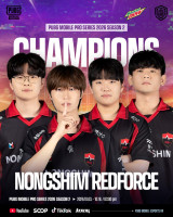 압도적 국내 1황 농심 레드포스, 파이널 1·2일 차 도합 4치킨 독식하며 챔피언 등극 (PMPS 2) [종합]