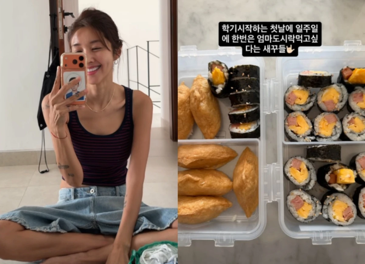김빈우, 발리 생활에도 자녀 위해 도시락 준비