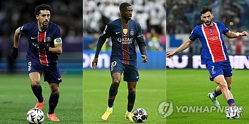 파리 생제르맹(PSG)의 주축으로 활약하며 2024-2025시즌과 지난 시즌 유럽축구연맹(UEFA) 챔피언스리그 2연패를 이끌었던 '조지아 특급' 흐비차 크바라츠헬리아가 십자인대가 파열되는 부상을 당하면서 PSG에 비상이 걸렸다. 심지어 PSG는 같은 경기에서 핵심 자원인 우스만 뎀벨레와 마르퀴뉴스까지 부상을 당하면서 한 경기에서만 주축 선수를 세 명이나 잃었다. 상처만 남은 승리였다. 사진 연합뉴스