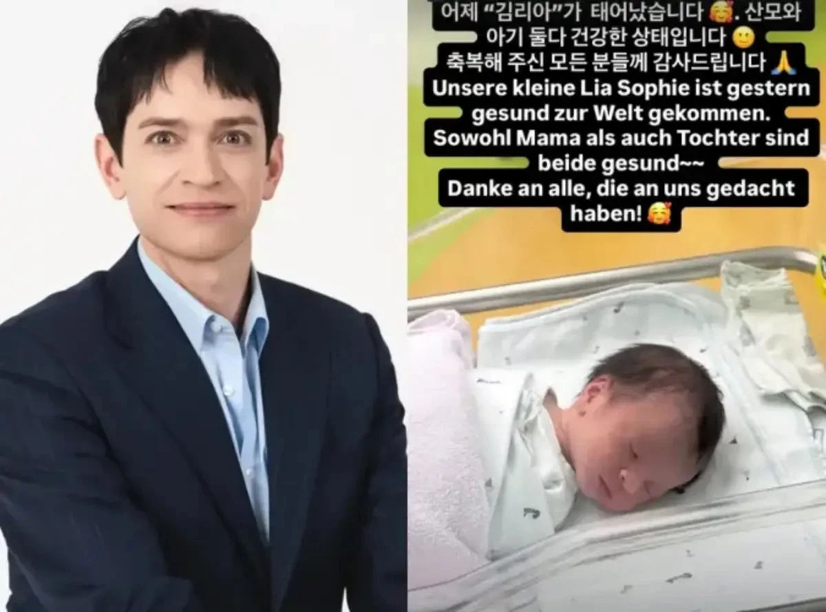 다니엘 린데만, 한국인 아내와 딸 얻고 ‘김리아’라 이름 짓다