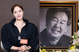 故 최불암 떠나보낸 김혜수, 눈가엔 눈물…각별했던 '부녀 같은 인연' [엑's 현장]